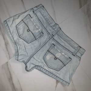 Blue jeans shorts